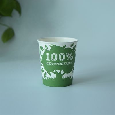 3oz 75ML 단일 벽용 종이 컵 단일 PE 종이 컵 사용자 정의 로고