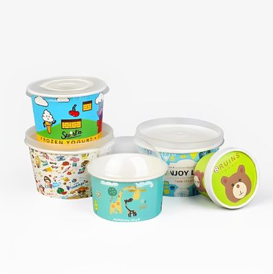 식품용 포장용 종이 그릇 650ml 단일 벽 샐러드 그릇 크래프트