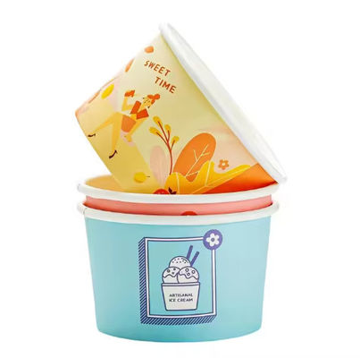 120ml 큰 종이 그릇 흰색 크래프트 샐러드 그릇 일회용 52mm
