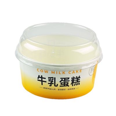 플라스틱 없는 소형 종이 그릇 수프 650ml 단벽 생분해 가능한 패스트푸드 케이크