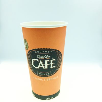 친환경 커스텀 22oz 630ml 플라스틱이없는 코팅 된 단일 종이 컵