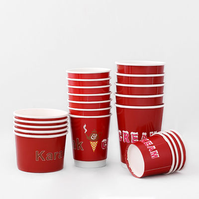 540ml 이중 벽 종이 커피 컵 OEM 냉동 음료 일회용 16oz 이중 벽 컵
