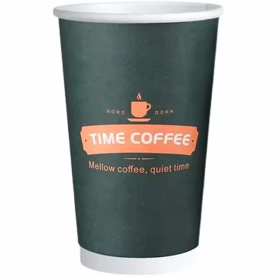 일회용 630ml 이중 벽 종이 컵 PLA 코팅 22oz 음료 종이 컵