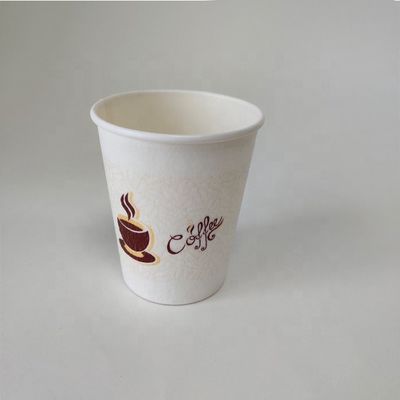 일회용 PE 코팅 230ml 단일 종이 컵 7.5oz 사용자 정의 로고