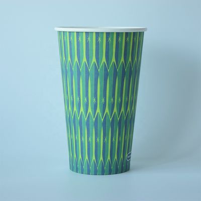 일회용 12oz 430ml 단일 종이 컵 PLA 코팅 친환경 친화적