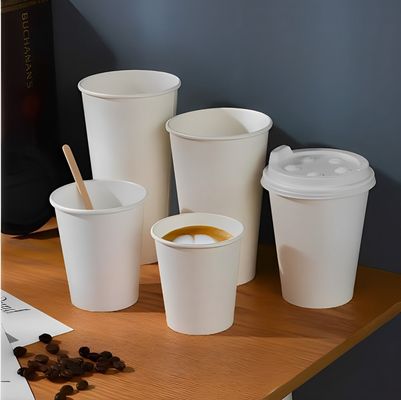 3.5oz 85ml 흰색 일회용 PE 단일 종이 컵은 맞춤형 인쇄 할 수 있습니다.
