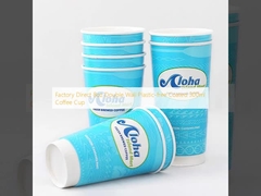 공장 직선 8oz 이중 벽 플라스틱 무료 코팅 300ml 커피 컵